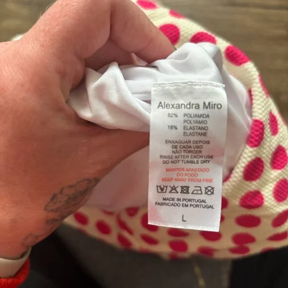 Alexandra Miro - Clara Swimsuit (Hot Pink Polka Dot) - Picture 4 of 4